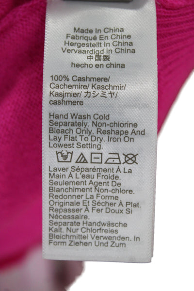 J Crew Womens Pink 100% Cashmere Crew Neck Short Sleeve T-Shirt Size XS