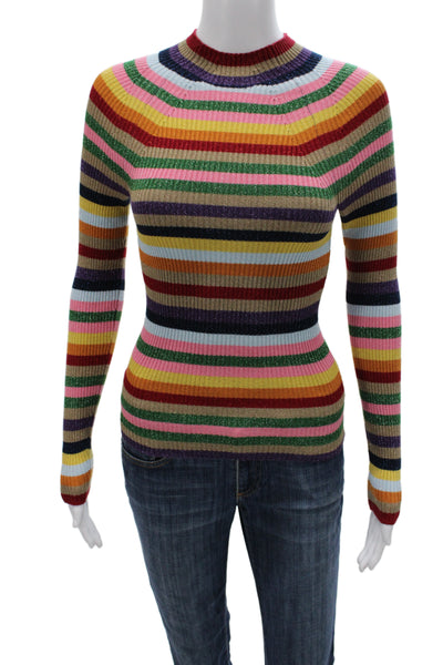 Boden Unisex Pullover Striped Crew Neck Multi-Color Sweater Long Sleeve Size XS