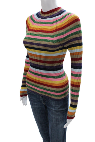 Boden Unisex Pullover Striped Crew Neck Multi-Color Sweater Long Sleeve Size XS