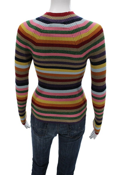 Boden Unisex Pullover Striped Crew Neck Multi-Color Sweater Long Sleeve Size XS