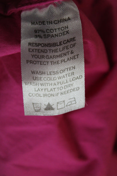 Hill House Home Womens Sundress Pink Square Neck Mid Calf Cotton Size 2XS