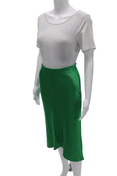Alice + Olivia Womens Straight Pencil Skirt Green Midi Size 2