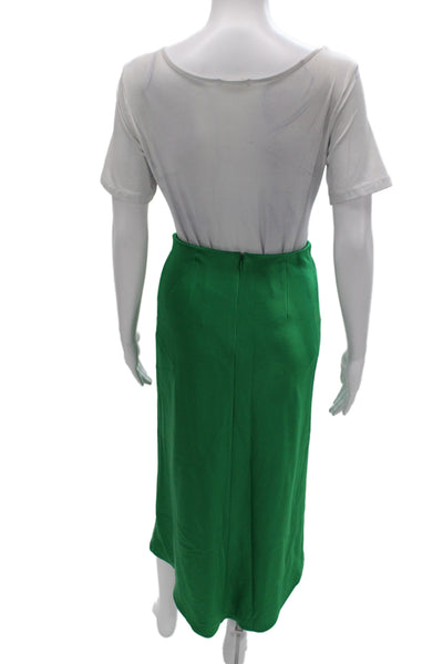 Alice + Olivia Womens Straight Pencil Skirt Green Midi Size 2