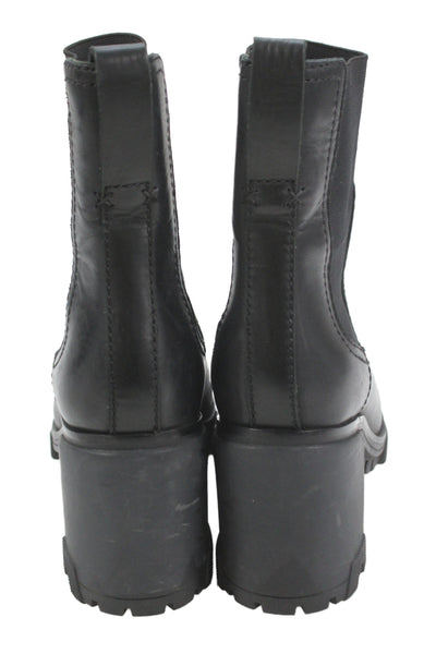 Rag & Bone Women's Round Toe Pull-On Block Heel Ankle Boots Black Size 7