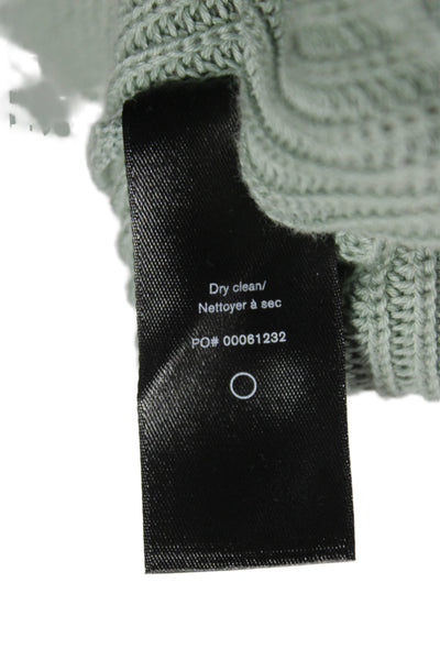Rag & Bone Womens Pullover Hoodie Green Cotton Drawstring Size S