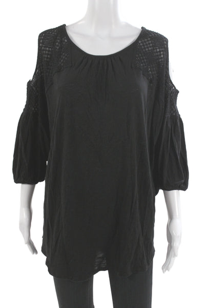 XCVI Womens Short Sleeve Top Size S
