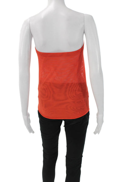 Vix Paula Hermanny Womens Orange Strapless Tank Top Size M