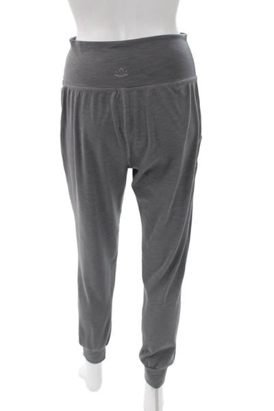 Beyond Yoga Womens Jogger Sweatpants Dark Gray Striped Nylon Blend Size M