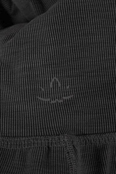 Beyond Yoga Womens Jogger Sweatpants Dark Gray Striped Nylon Blend Size M