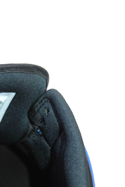 Nike Childrens Boys Air Jordan 1 Mid Hyper Sneakers Royal Blue Black Size 6