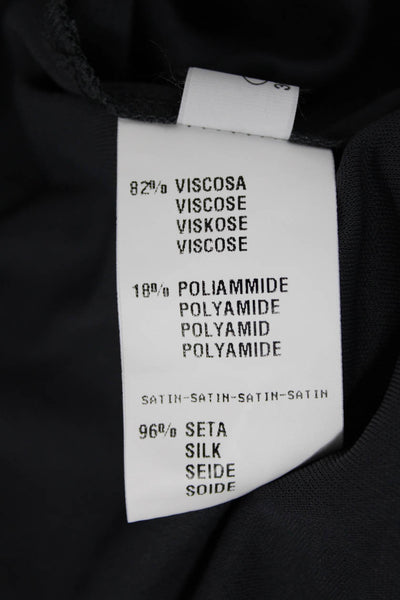 Fabiana Filippi Women Basic Sleeveless Tank Dark Gray Viscose Size S
