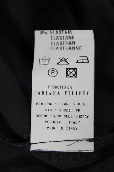 Fabiana Filippi Women Basic Sleeveless Tank Dark Gray Viscose Size S