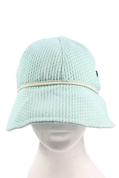 Raffaello Bettini Women's Textured Mesh Basket Weave  Bucket Hat Blue One Size