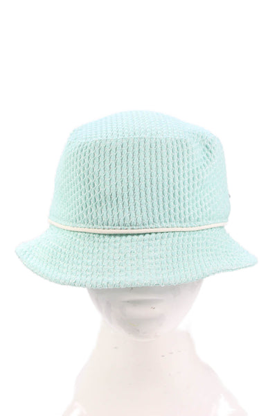 Raffaello Bettini Women's Textured Mesh Bucket Hat Blue One Size