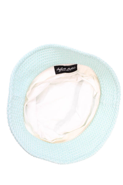 Raffaello Bettini Women's Textured Mesh Bucket Hat Blue One Size