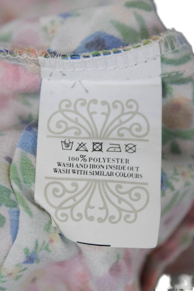 Never Fully Dressed Womens Fit & Flare Mini Floral Dress Multi-Color Size 4