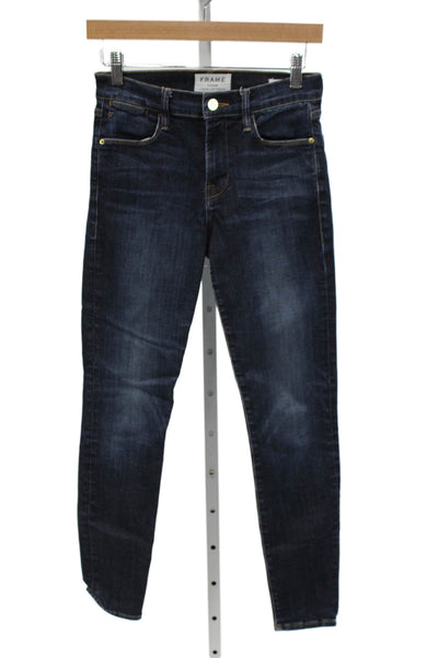 Frame Women Skinny Dark Blue Jeans Size 26