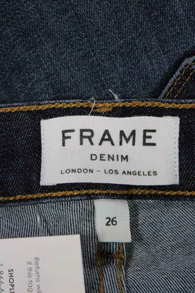 Frame Women Skinny Dark Blue Jeans Size 26