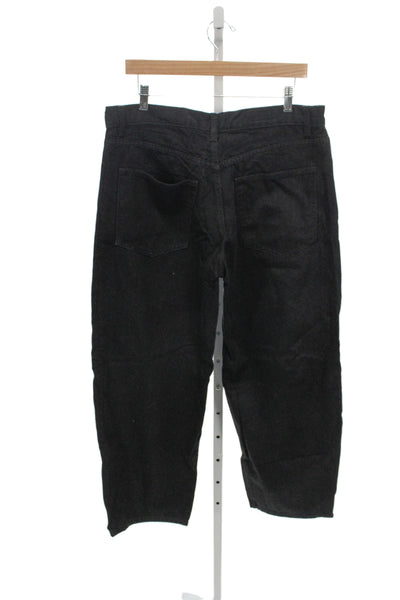 Zara Unisex Black High Rise Straight Jeans Size 10