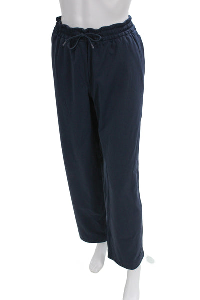 Lululemon Men Dark Blue Drawstring Polyester Sweatpants Size L