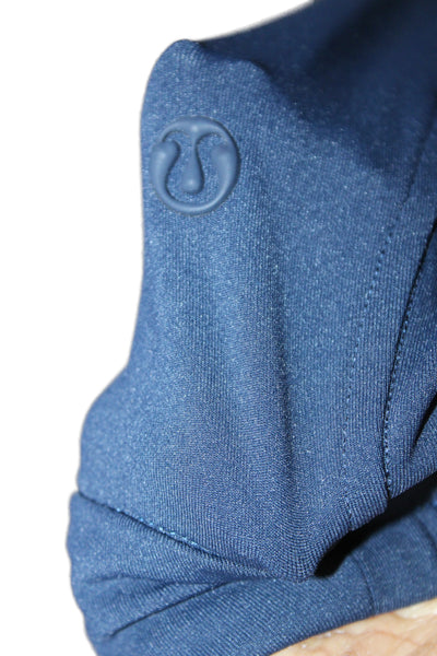 Lululemon Men Dark Blue Drawstring Polyester Sweatpants Size L