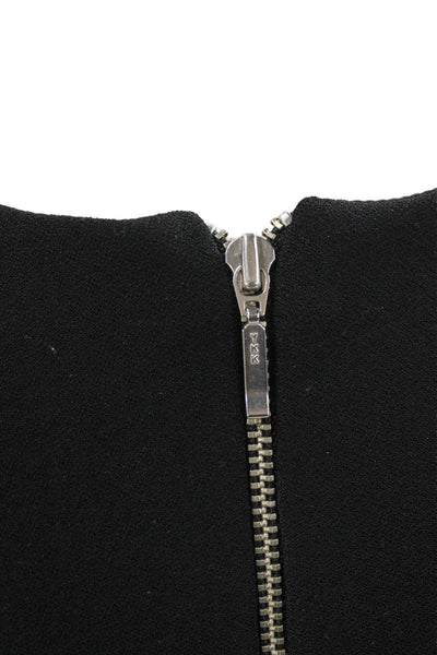 Bec & Bridge Women Bodycon Pencil Dress Black Crew Neck Long Sleeve Size 4