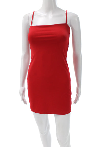 Susana Monaco Women Red Bodycon Tank Mini Dress Size XS