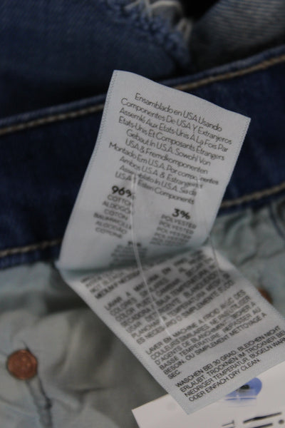 Mother Unisex Dark Blue Beach Shorts Button Closure Size 26