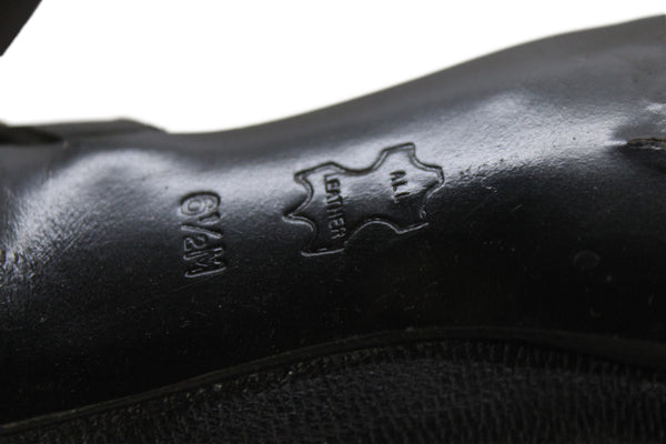 Tory Burch Womens Side Zip Block Heel Logo Leather Booties Black Size 6.5
