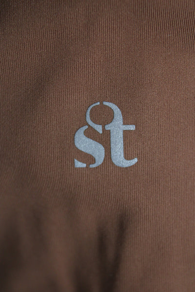 Strut This Womens Spaghetti Strap Sports Bra Brown Size One Size