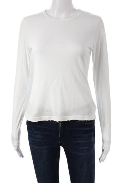 Cotton Citizen Womens Basic Crewneck Long Sleeve Supima Cotton T-Shirt Size XS