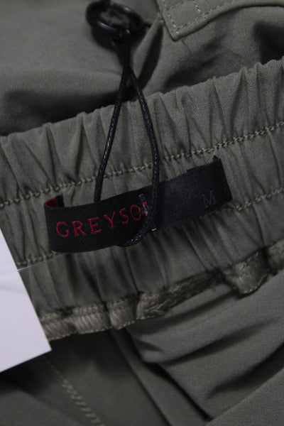 Greyson Mens Cargo Pants Green 86% Polyester 14% Elastane Inseam 32 Size M