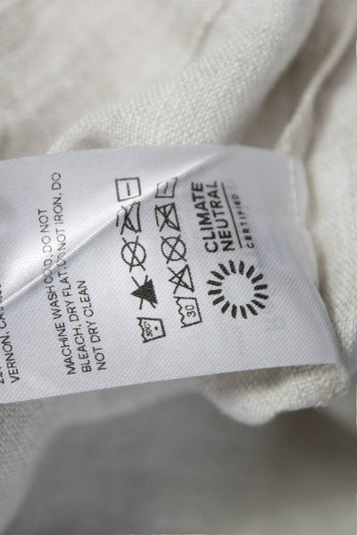 Reformation Womens Wrap Skort Beige Linen Mini Size 8