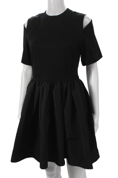 Alexander McQueen Women Fit & Flare T-Shirt Dress Black Size 40