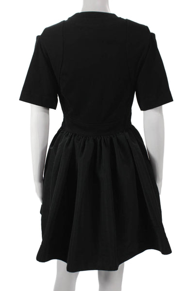 Alexander McQueen Women Fit & Flare T-Shirt Dress Black Size 40