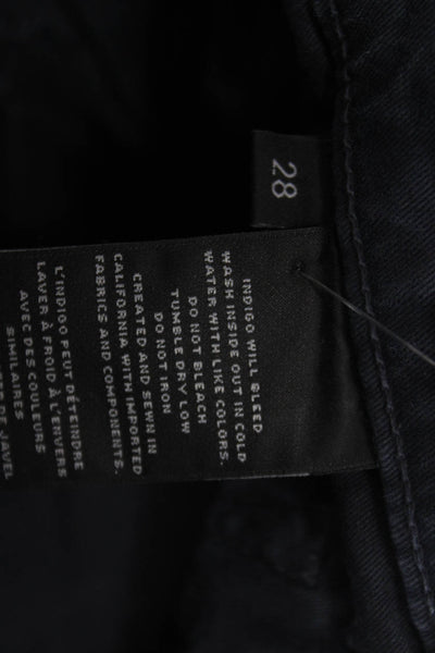 J Brand Mens Straight Jeans Dark Blue Button Closure 92% Cotton Size 28