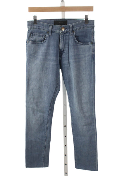 J Brand Unisex Straight Jeans Blue Button Fly Size 28