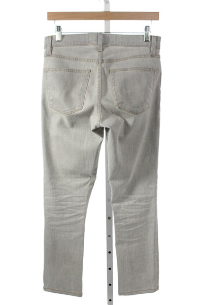 J Brand Unisex Straight Jeans Gray Button Fly Size 28