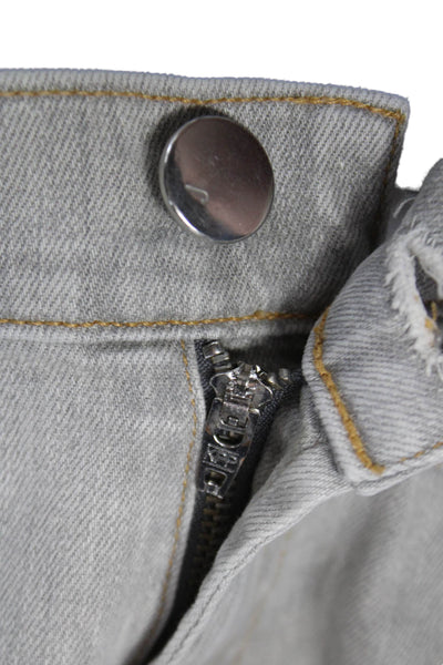 J Brand Unisex Straight Jeans Gray Button Fly Size 28