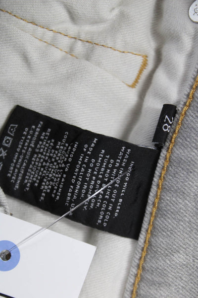 J Brand Unisex Straight Jeans Gray Button Fly Size 28