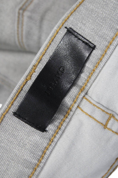 J Brand Unisex Straight Jeans Gray Button Fly Size 28