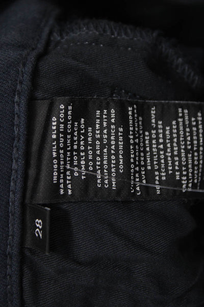 J Brand Unisex Skinny Straight Dark Blue Jeans Button Size 28