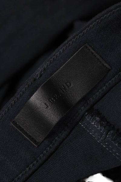 J Brand Unisex Skinny Straight Dark Blue Jeans Button Size 28