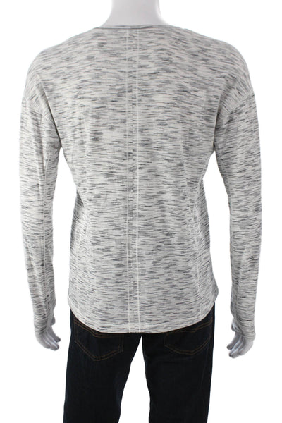 Lululemon Mens Gray Long Sleeve T-Shirt Polyester Round Neck Size L