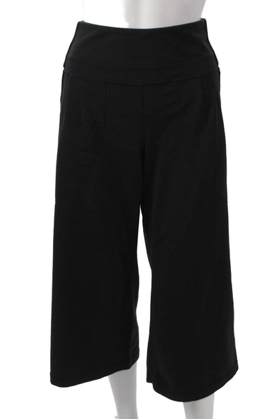 Lululemon Womens High Rise Capri Active Pants Solid Black Size 10