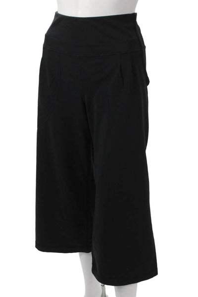 Lululemon Womens High Rise Capri Active Pants Solid Black Size 10