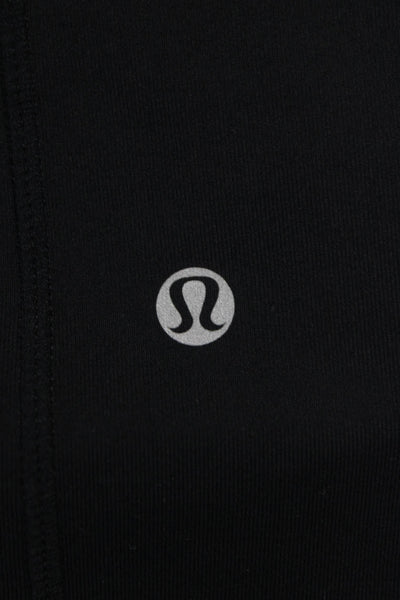 Lululemon Womens High Rise Capri Active Pants Solid Black Size 10
