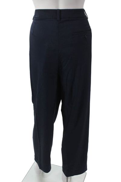 Kit And Ace Unisex Dress Pants Dark Blue Button Closure Size 12