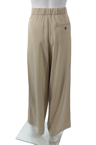Kit And Ace Unisex Dress Pants Beige Tencel Blend Button Inseam 30 Size 12