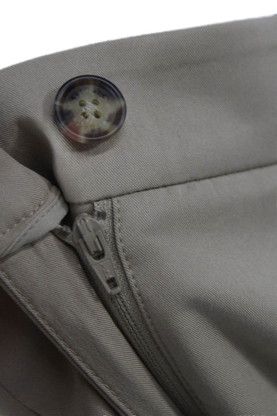 Kit And Ace Unisex Dress Pants Beige Tencel Blend Button Inseam 30 Size 12